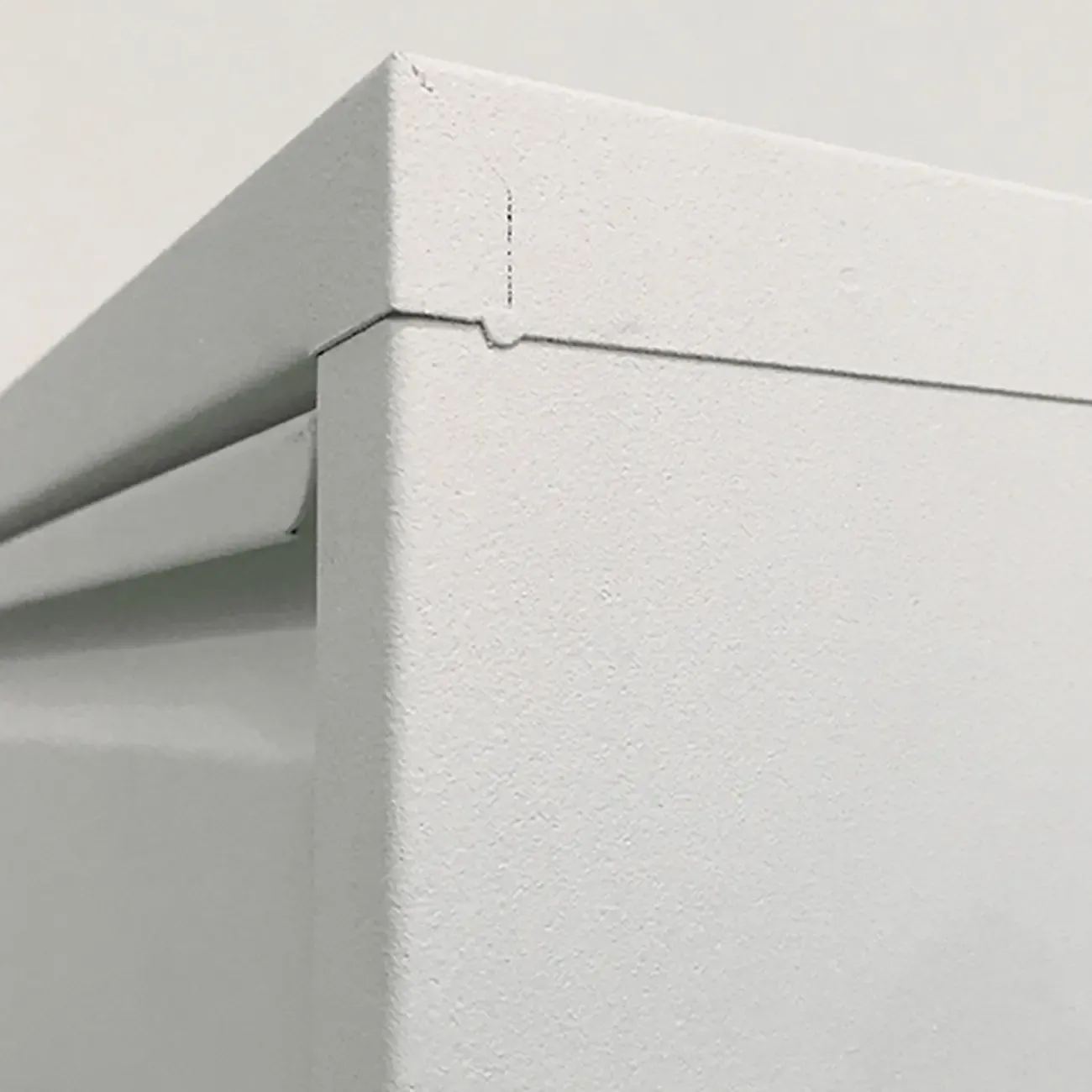 White Metal Wall-Mounted Entryway Shoe Storage Cabinet Image - 13