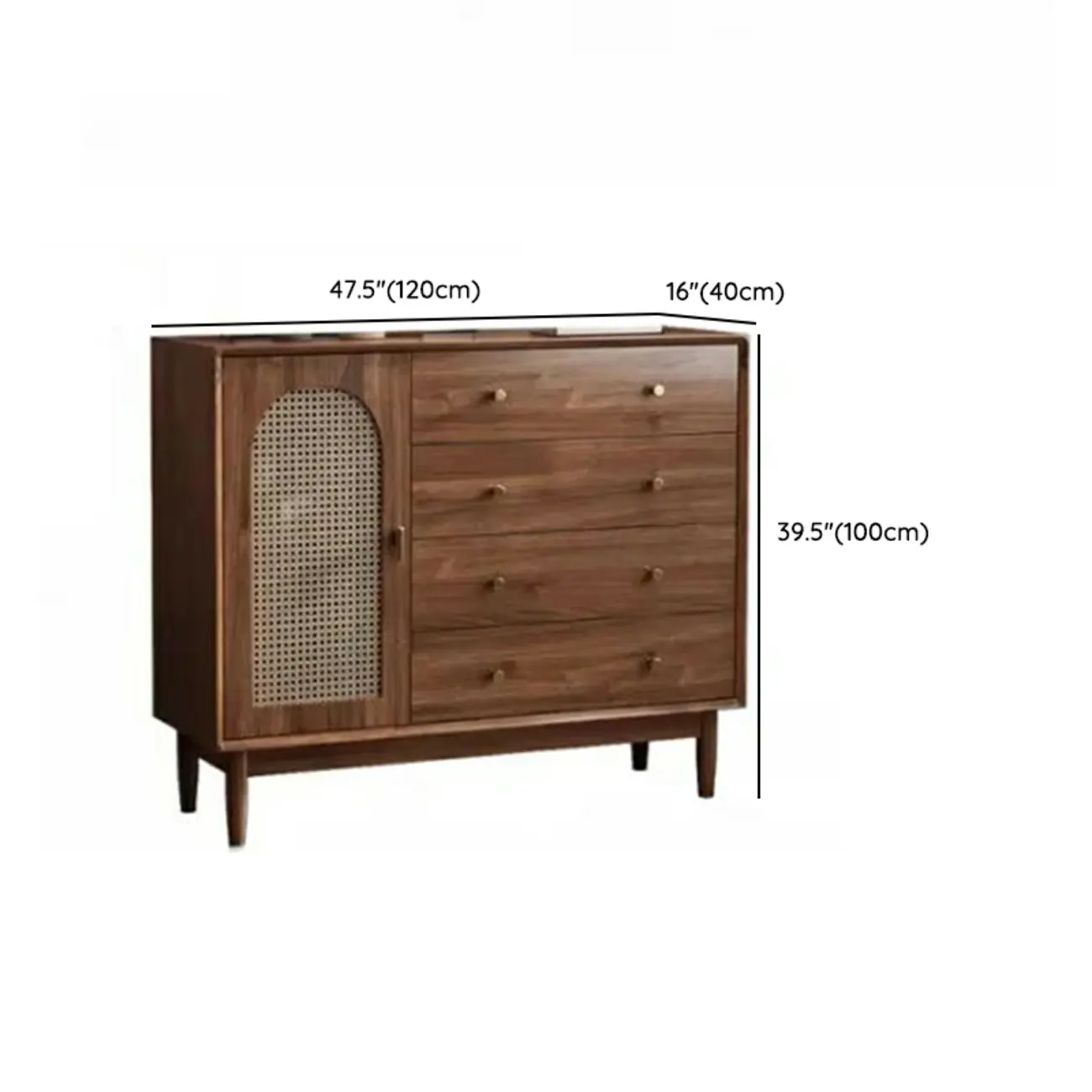 Mid-Century Modern Walnut Wood Living Room Storage Cabinet #size | homeyfad