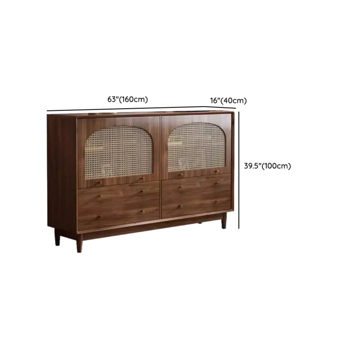 Mid-Century Modern Walnut Wood Living Room Storage Cabinet Image - 23 | homeyfad