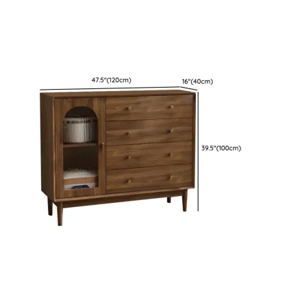 Mid-Century Modern Walnut Wood Living Room Storage Cabinet Image - 27