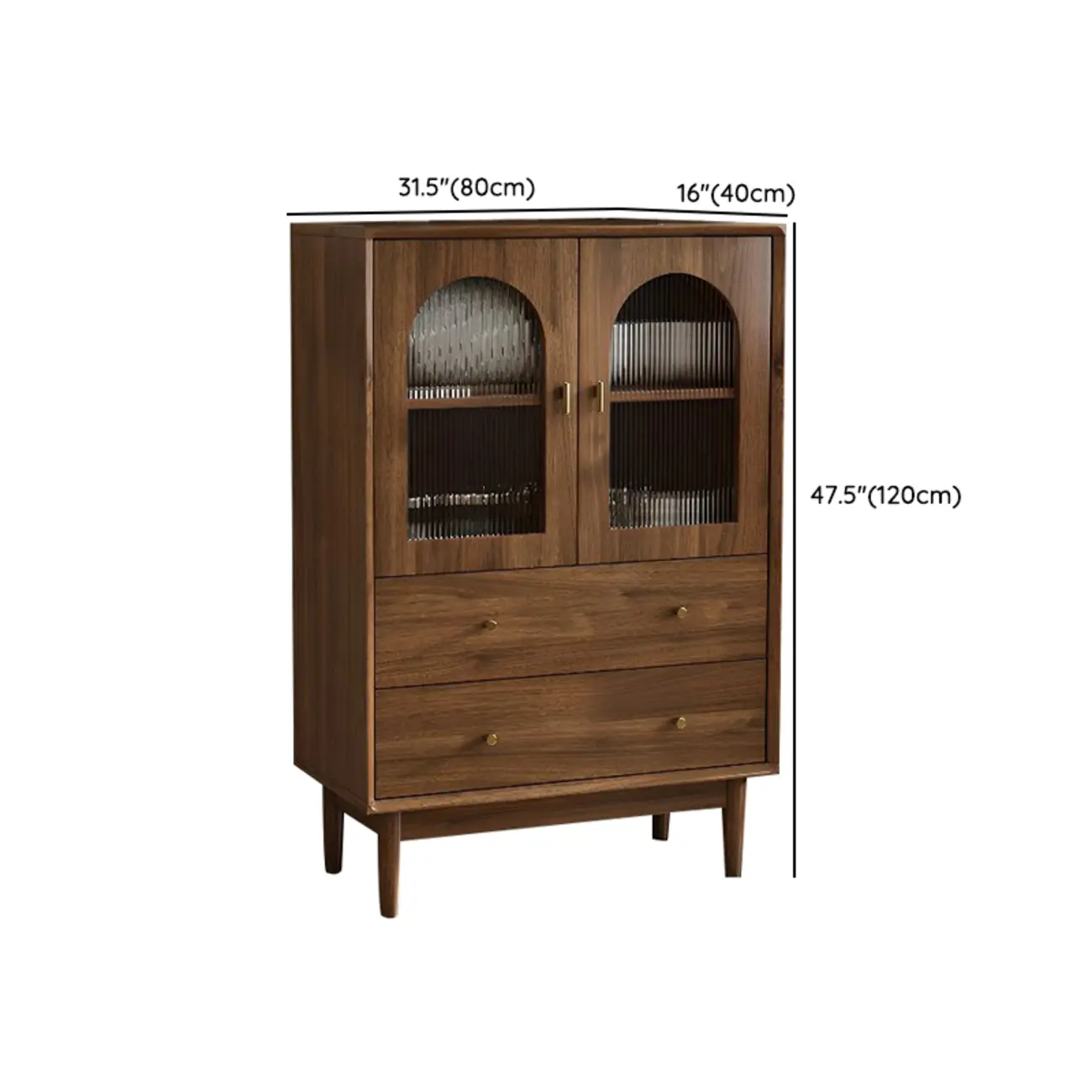 Mid-Century Modern Walnut Wood Living Room Storage Cabinet Image - 28 | homeyfad