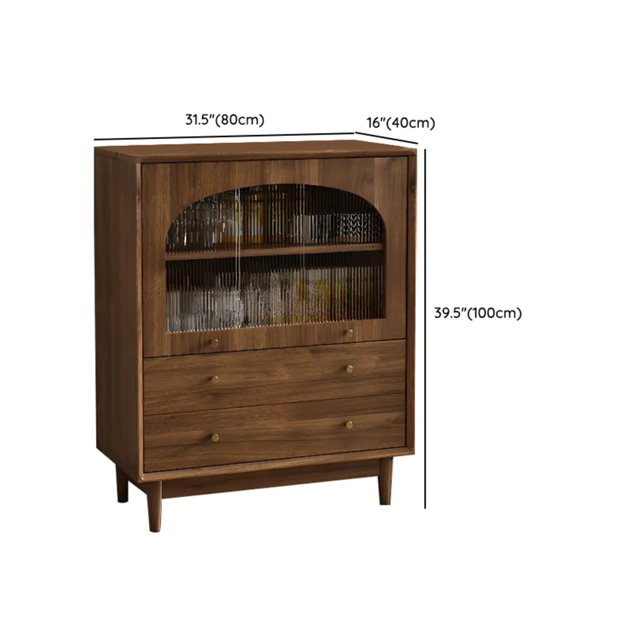 Mid-Century Modern Walnut Wood Living Room Storage Cabinet Image - 29 | homeyfad
