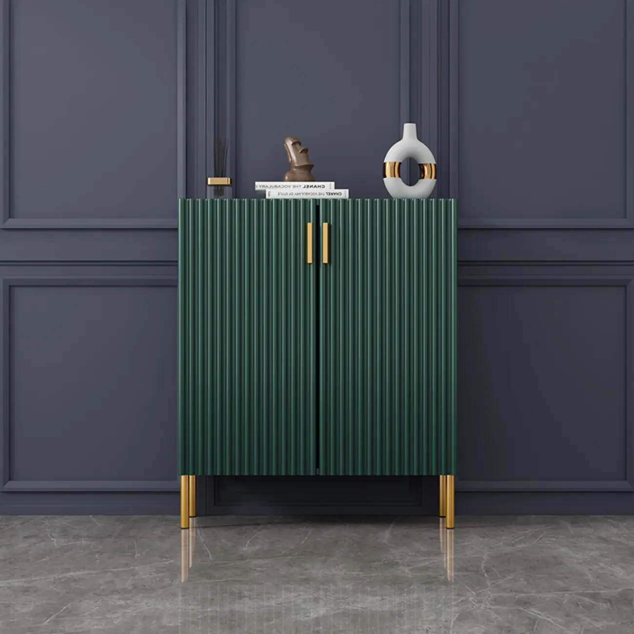 Modern Orange Wood Shoe Storage for Small Space Image - 3 | homeyfad