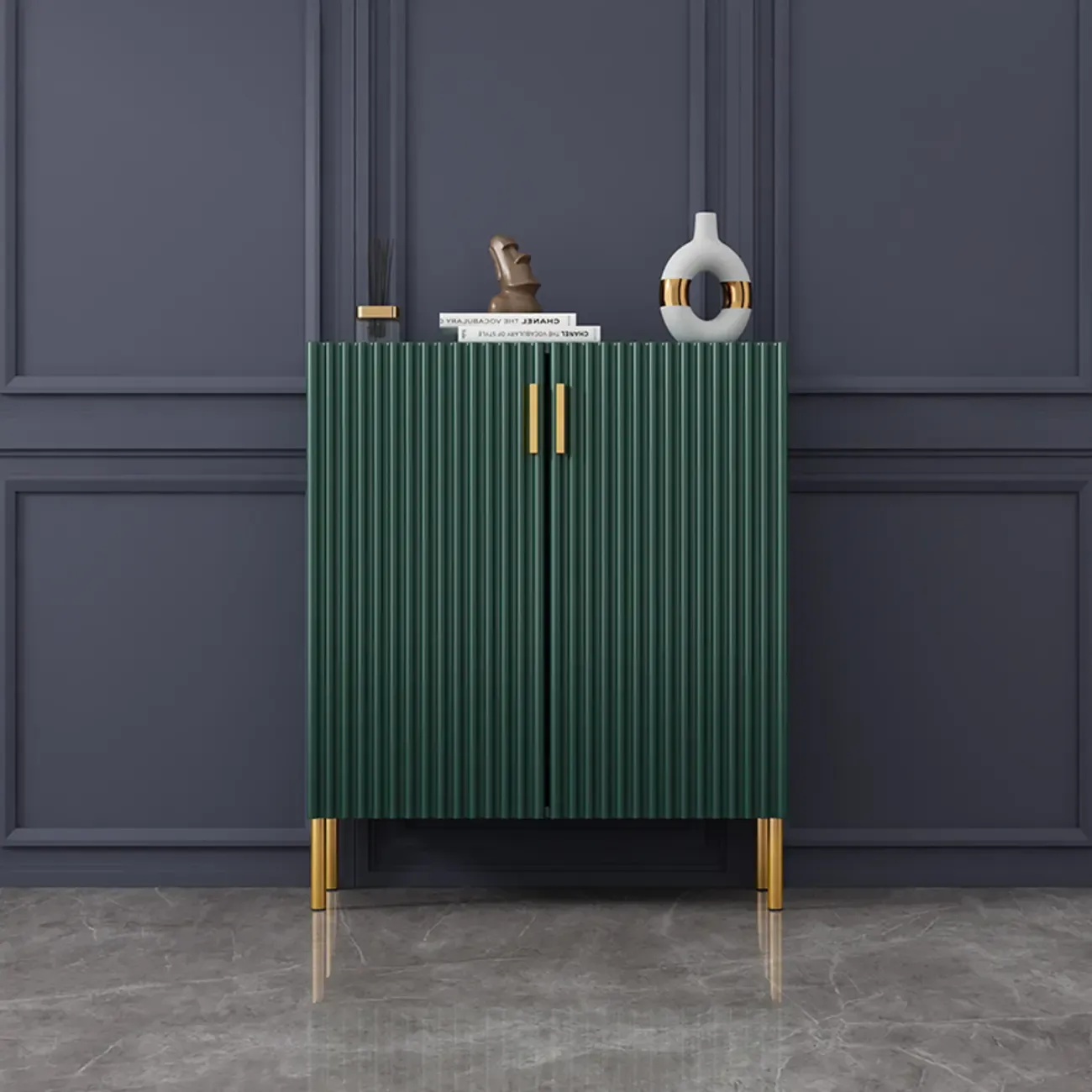 Modern Orange Wood Shoe Storage for Small Space Image - 3