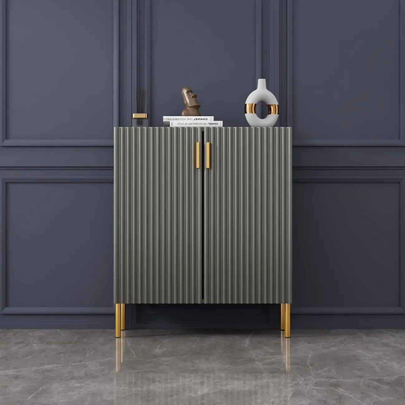 Modern Orange Wood Shoe Storage for Small Space Image - 4