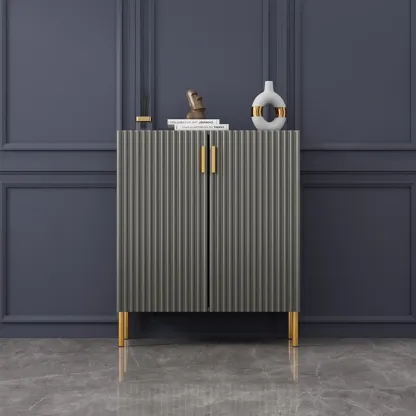 Modern Orange Wood Shoe Storage for Small Space Image - 4