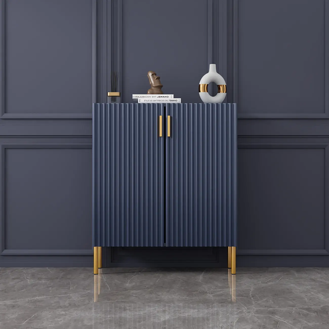 Modern Orange Wood Shoe Storage for Small Space Image - 6 | homeyfad