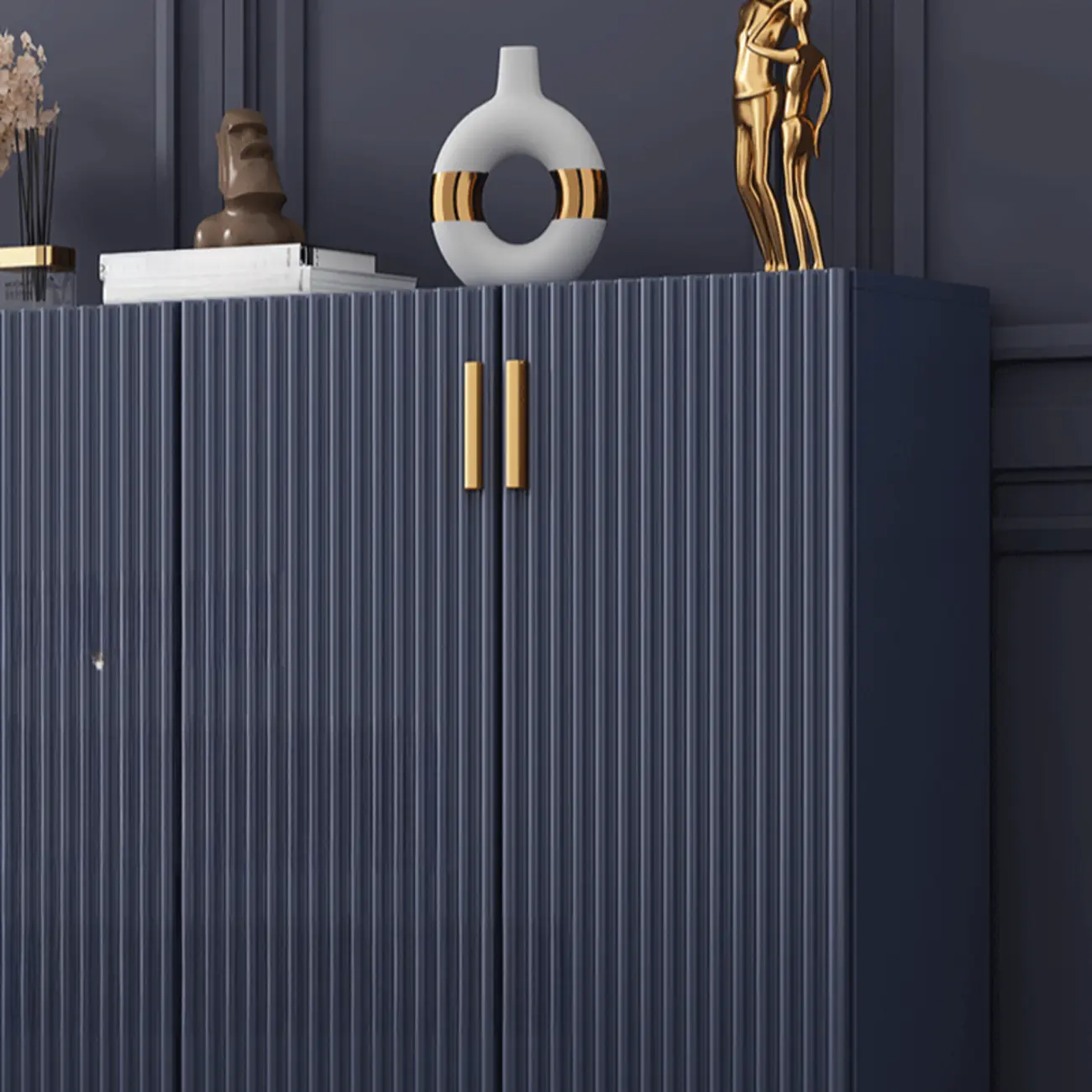 Modern Orange Wood Shoe Storage for Small Space Image - 7 | homeyfad