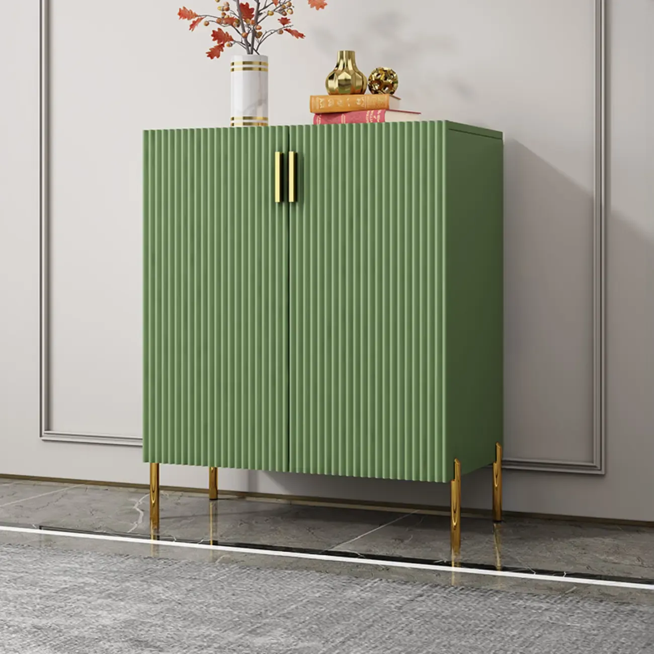 Modern Orange Wood Shoe Storage for Small Space Image - 11