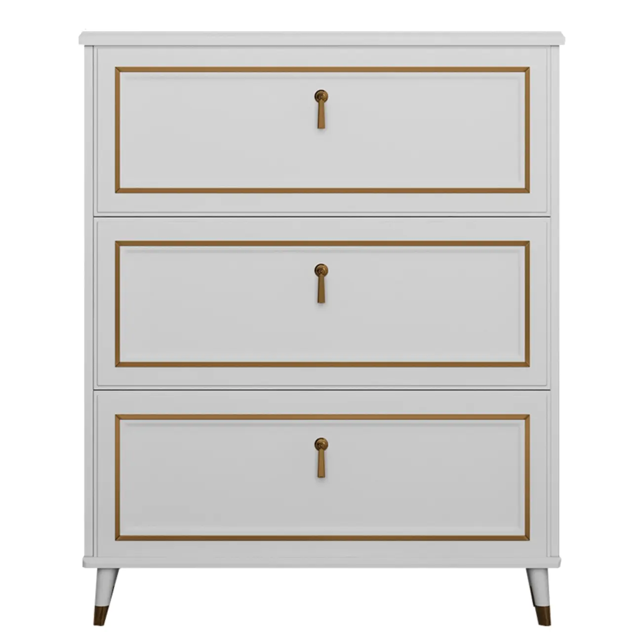 Grey Wooden Drop Front Shoe Cabinet with Adjustable Shelves Image - 5 | homeyfad