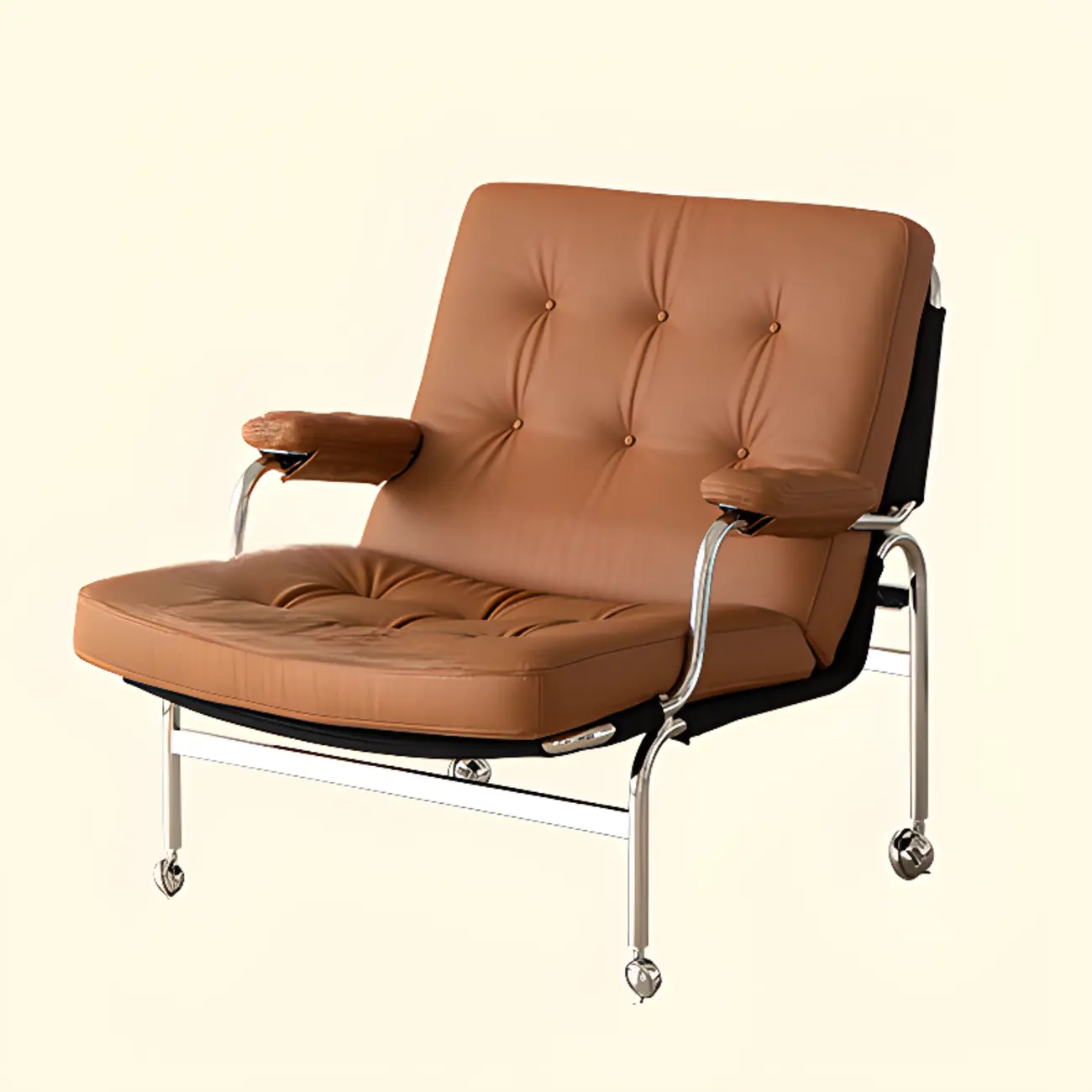 Modern Leather Swivel High Back Accent Chair Image - 2 | homeyfad