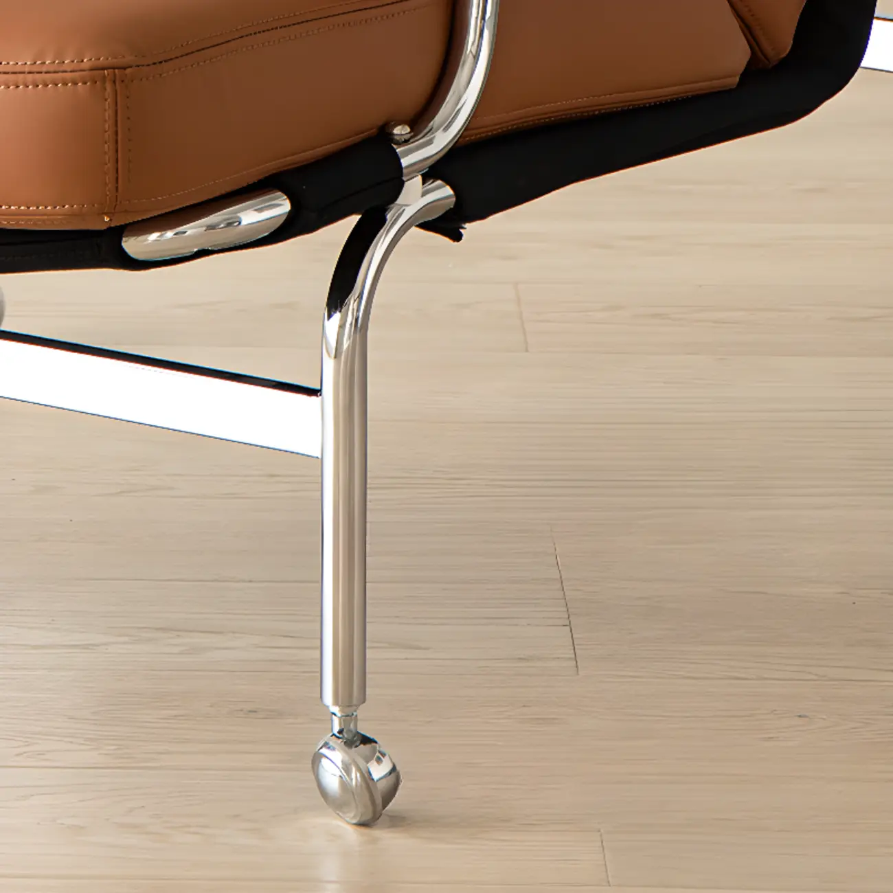 Modern Leather Swivel High Back Accent Chair Image - 8 | homeyfad