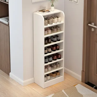 Functional Adjustable Multi-Layer Wooden Shoe Rack Organizer Image - 6