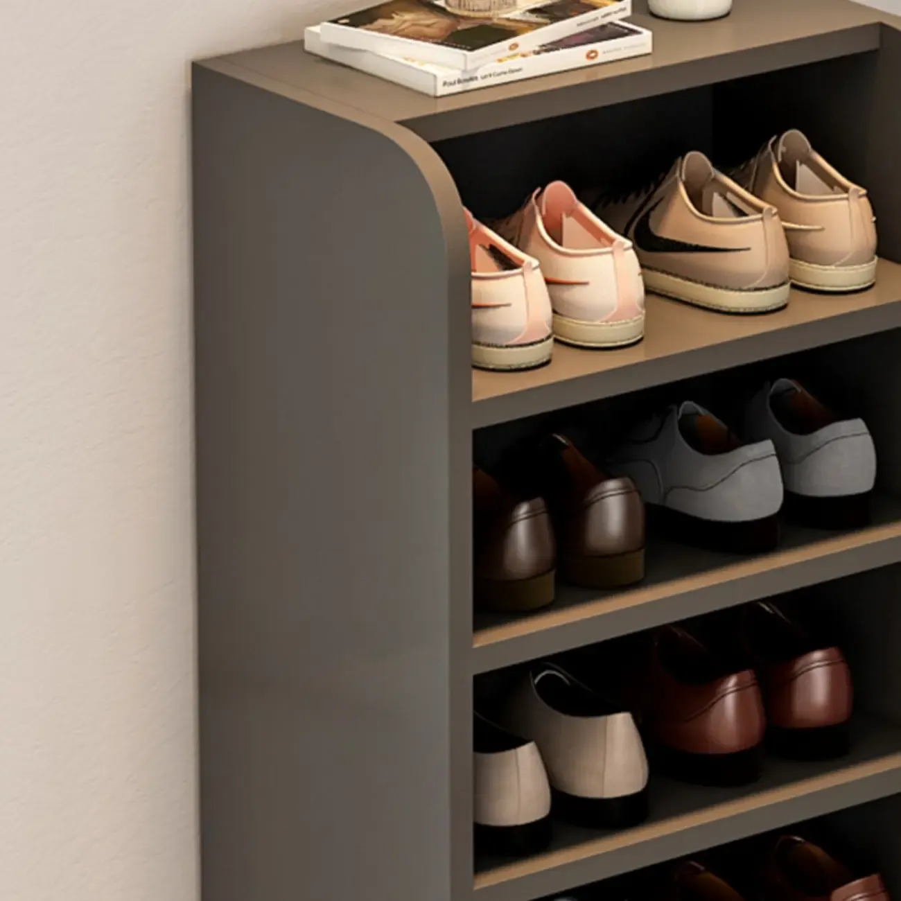 Functional Adjustable Multi-Layer Wooden Shoe Rack Organizer Image - 14