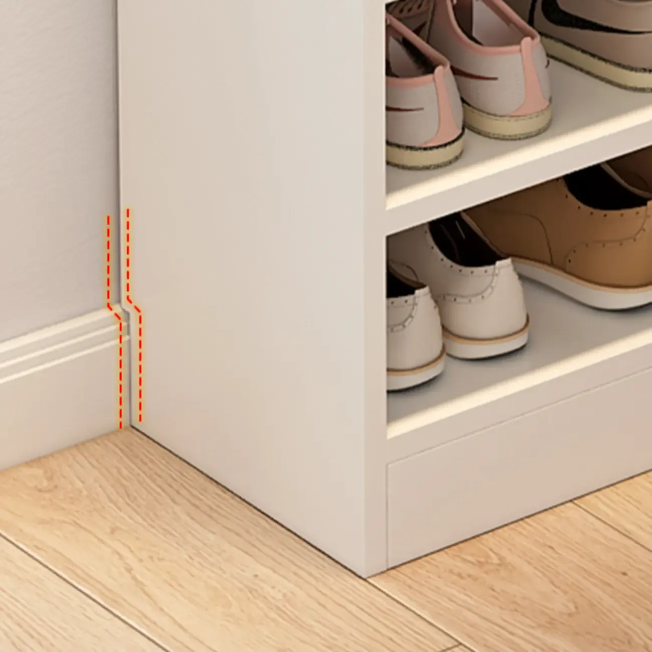 Functional Adjustable Multi-Layer Wooden Shoe Rack Organizer Image - 16