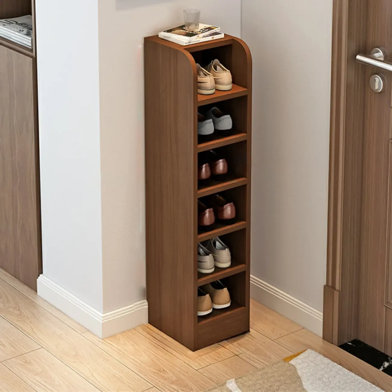 Functional Adjustable Multi-Layer Wooden Shoe Rack Organizer Image - 27