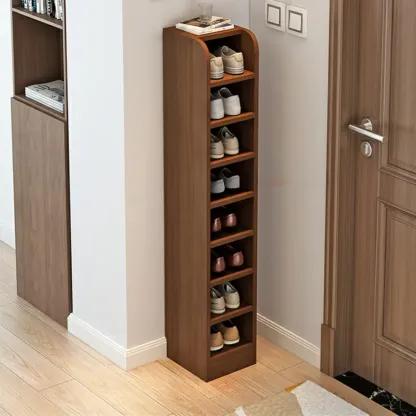 Functional Adjustable Multi-Layer Wooden Shoe Rack Organizer Image - 33