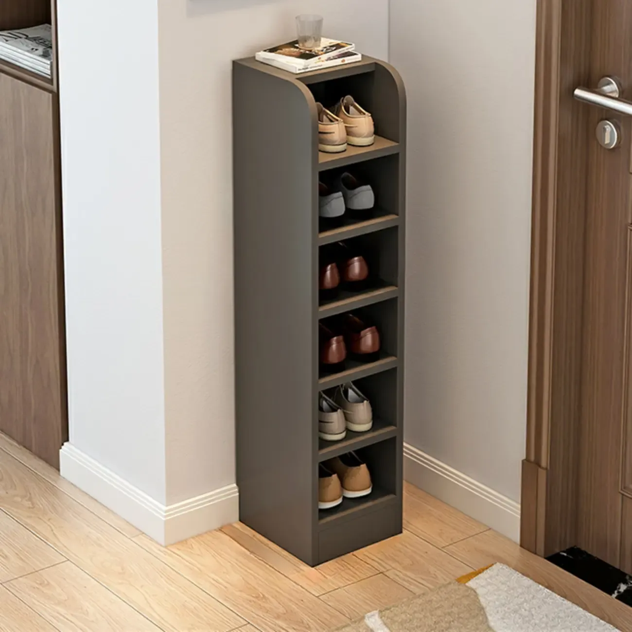 Functional Adjustable Multi-Layer Wooden Shoe Rack Organizer Image - 36