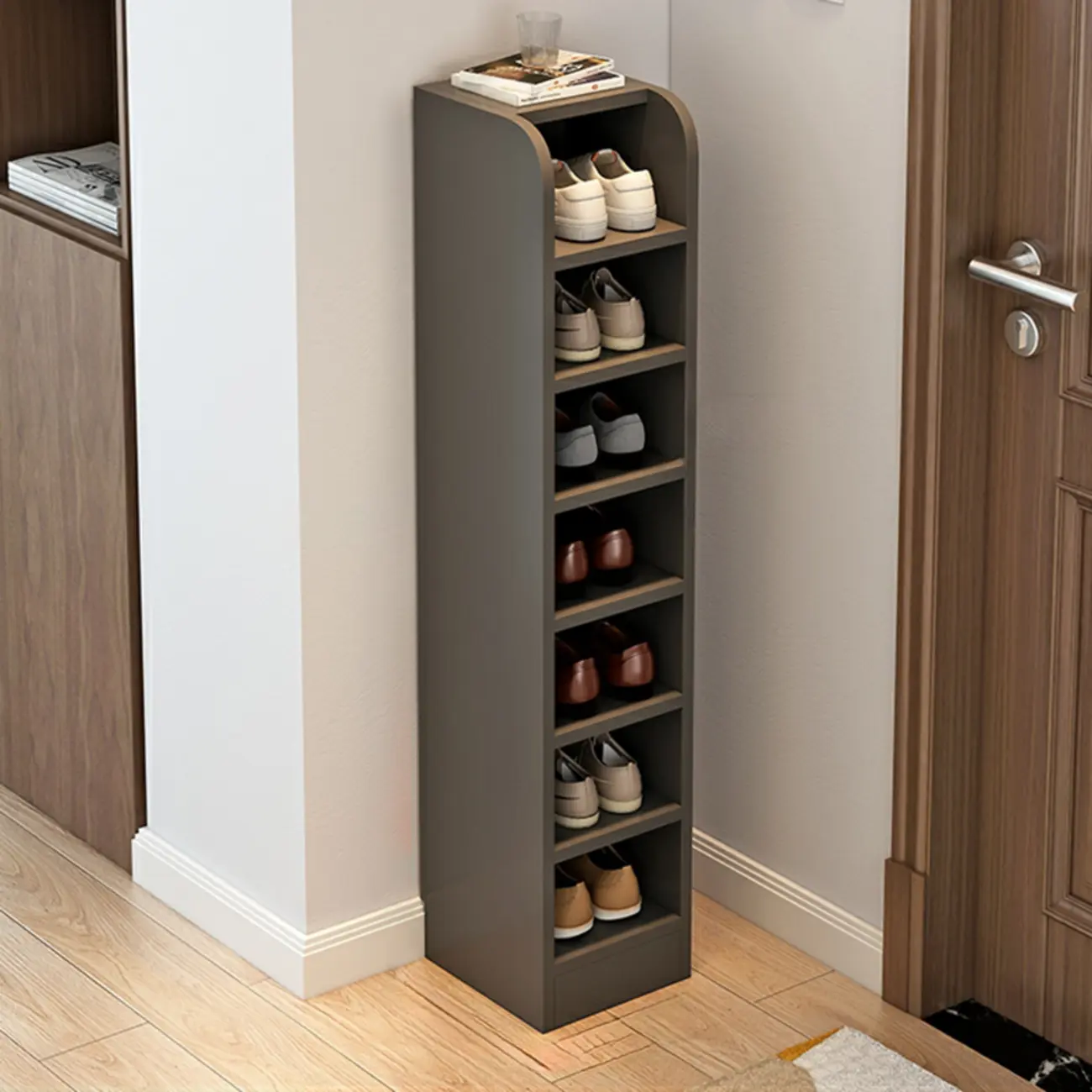 Functional Adjustable Multi-Layer Wooden Shoe Rack Organizer Image - 39 | homeyfad