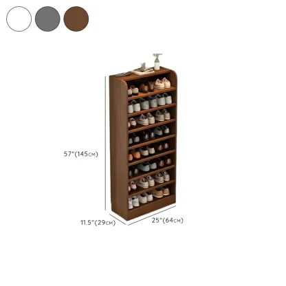 Functional Adjustable Multi-Layer Wooden Shoe Rack Organizer Image - 53