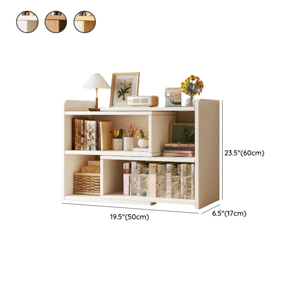 Modern Wood Adjustable Horizontal Bookcase Cube Organizer #size | homeyfad