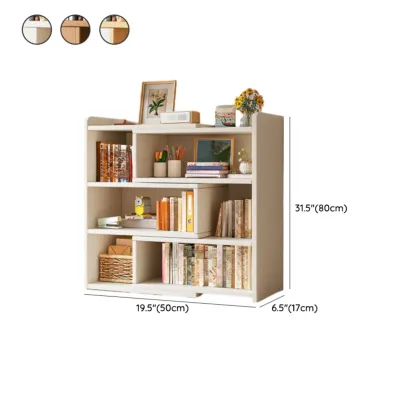 Modern Wood Adjustable Horizontal Bookcase Cube Organizer Image - 15