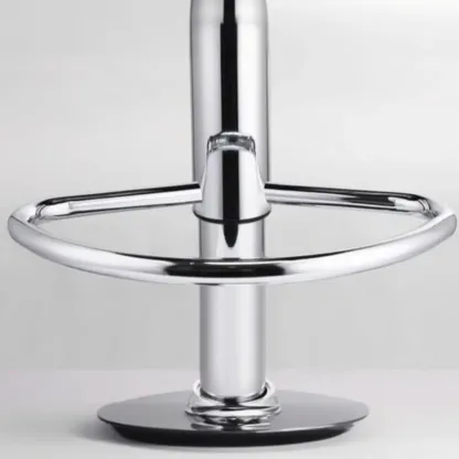 Modern Shell-Shape Leather Adjustable Swivel Bar Stools Image - 14