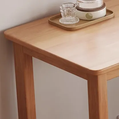 Modern Rubberwood Bar Tables with Trestle Base Image - 10