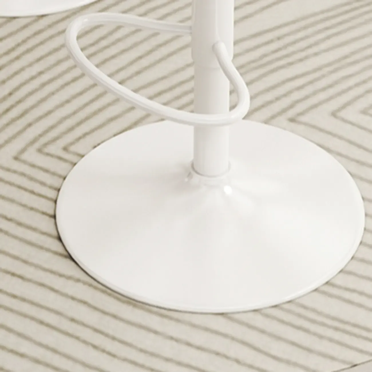 Minimalist Plastic Swivel Bar Stools with Upholstered for Kitchen Image - 10