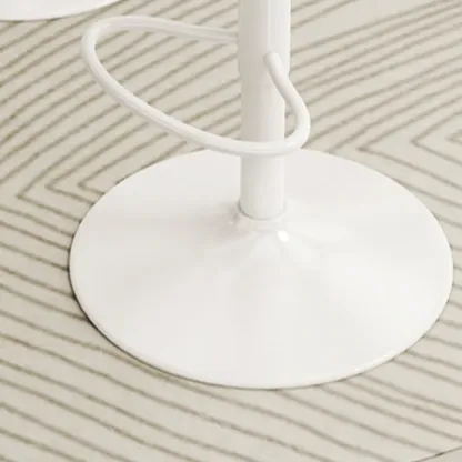 Minimalist Plastic Swivel Bar Stools with Upholstered for Kitchen Image - 10