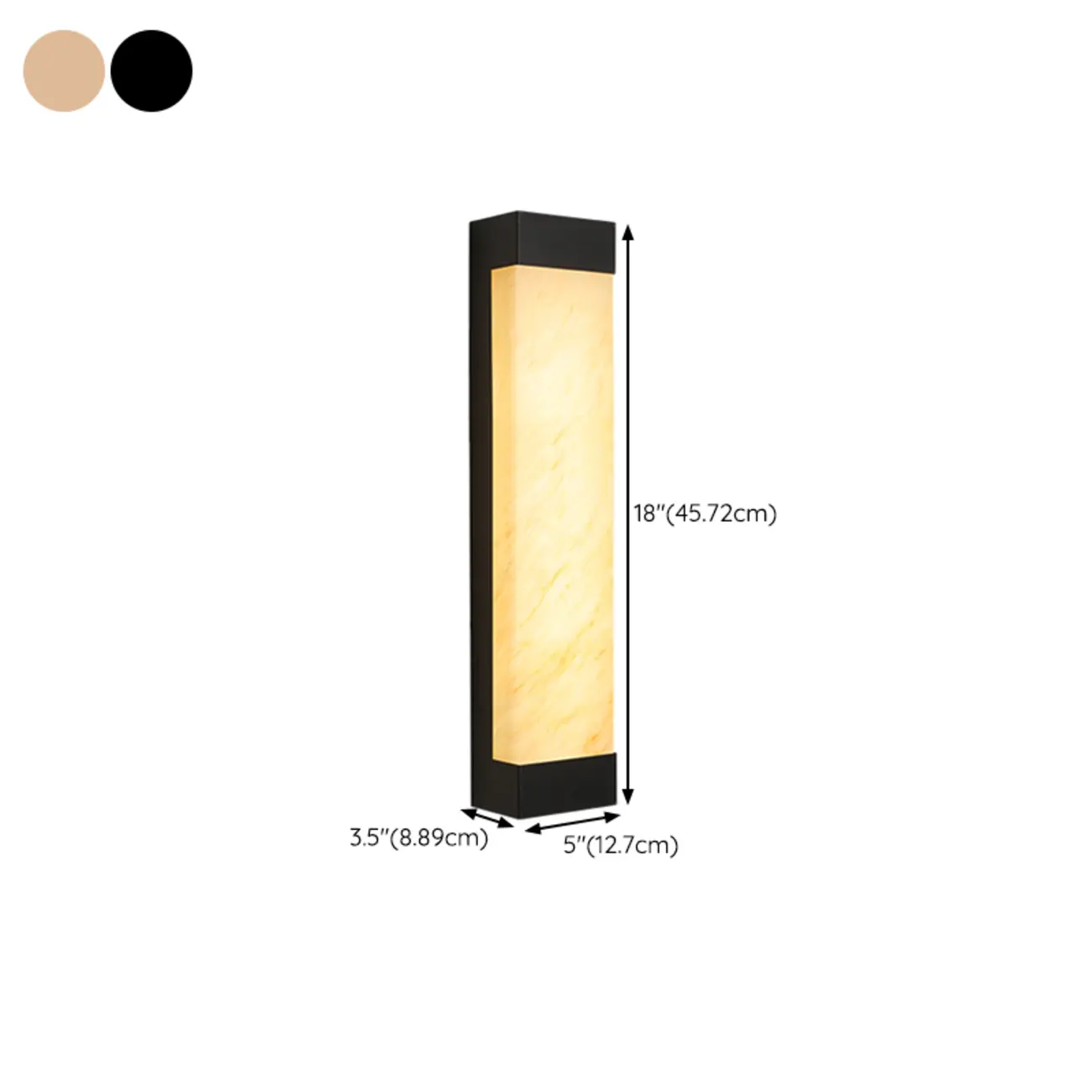 Contemporary Outdoor Plastic Beige LED Wall Sconce  #size | homeyfad