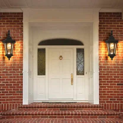 Vintage Black Metal Lantern Wall Sconce Image - 4