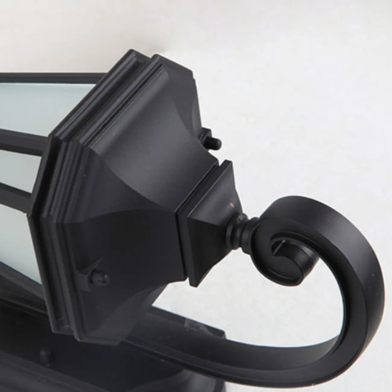 Vintage Black Metal Lantern Wall Sconce Image - 6 | homeyfad