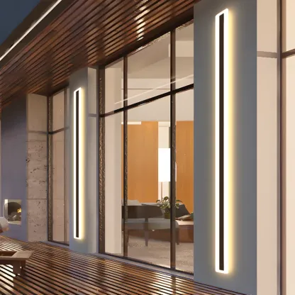 Modern Outdoor Waterproof LED Linear Wall Light Image - 3