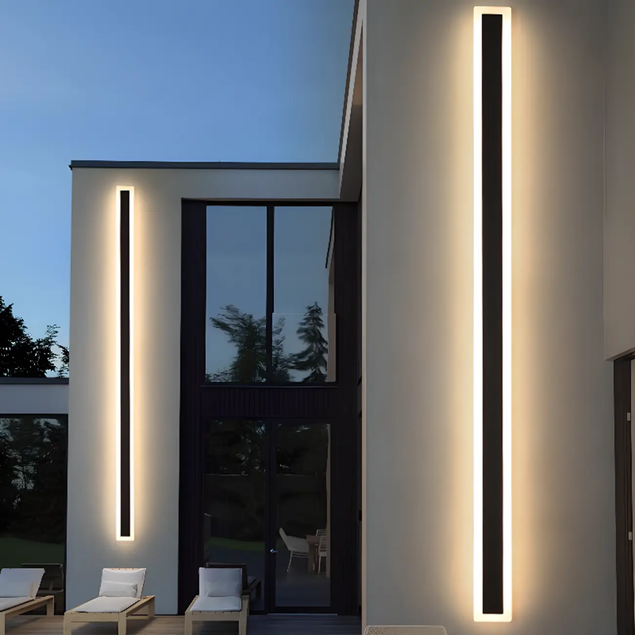 Modern Outdoor Waterproof LED Linear Wall Light Image - 1 | homeyfad