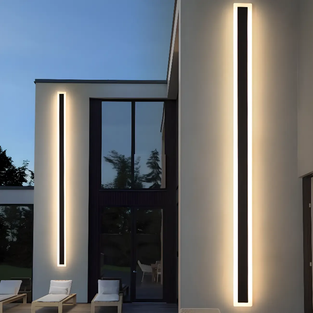 Modern Outdoor Waterproof LED Linear Wall Light Image - 1