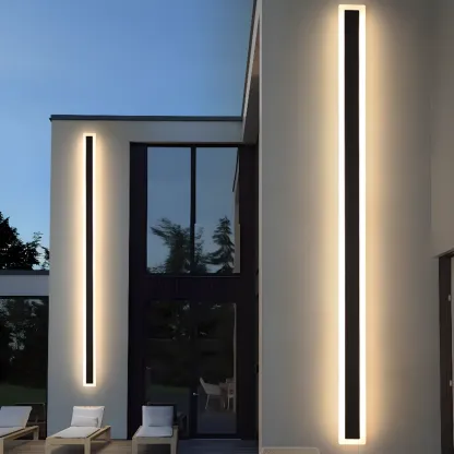 Modern Outdoor Waterproof LED Linear Wall Light Image - 1