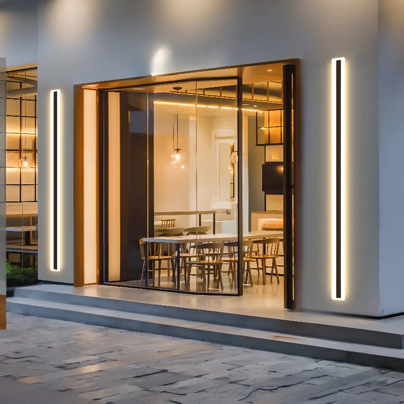 Modern Outdoor Waterproof LED Linear Wall Light Image - 2 | homeyfad