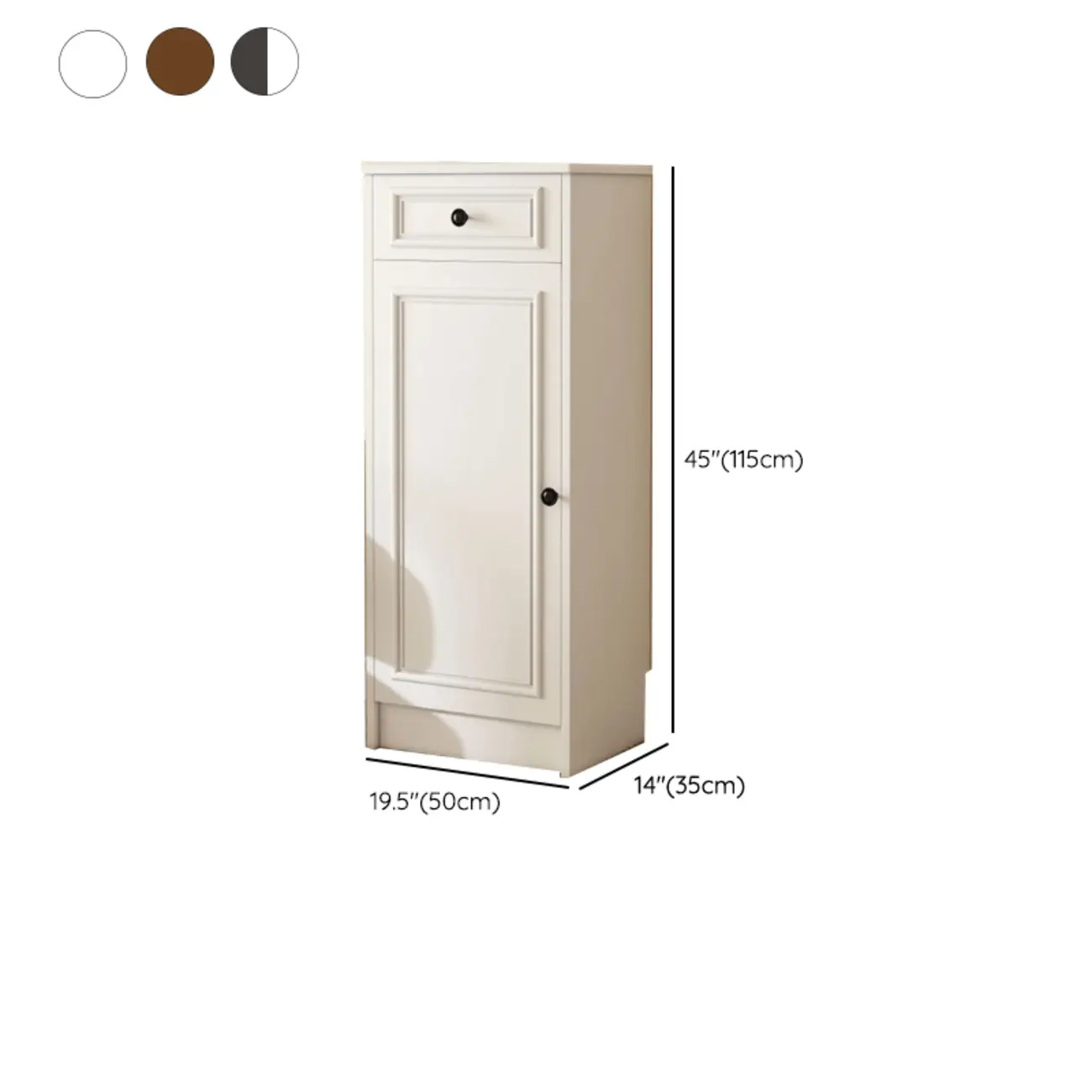 Narrow Entryway Vertical Adjustable Wood Shoe Storage Cabinet Image - 12 | homeyfad
