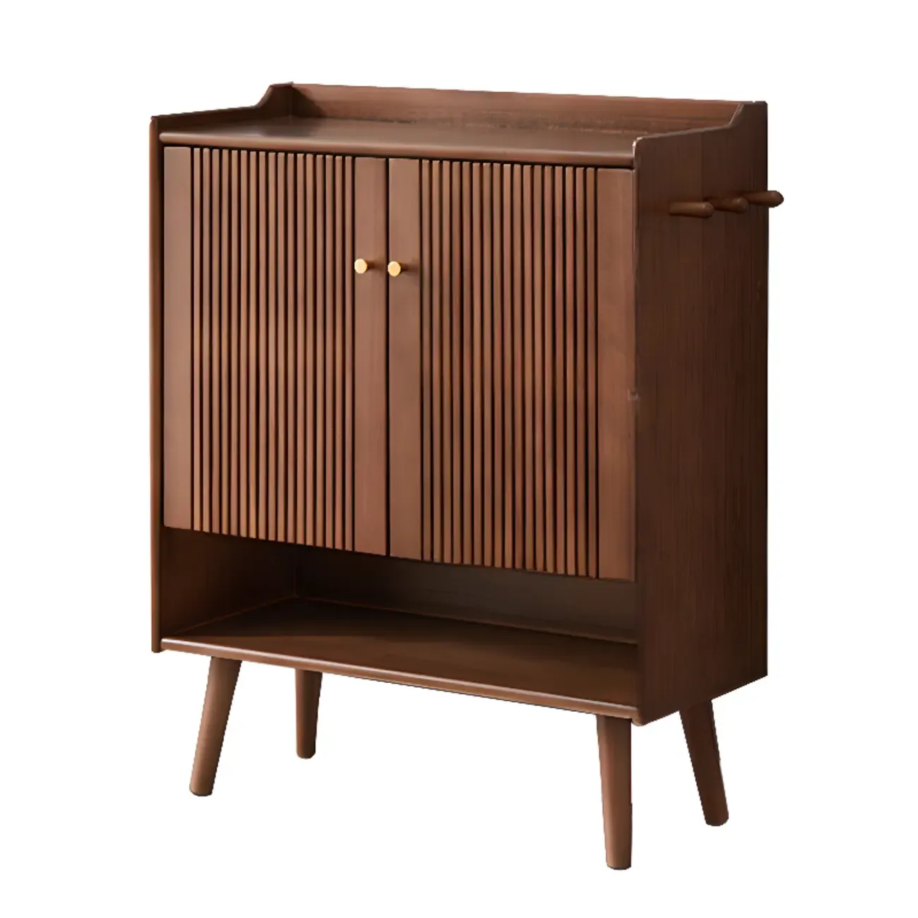 Modern Wood Shoe Cabinet with Doors for Entryway