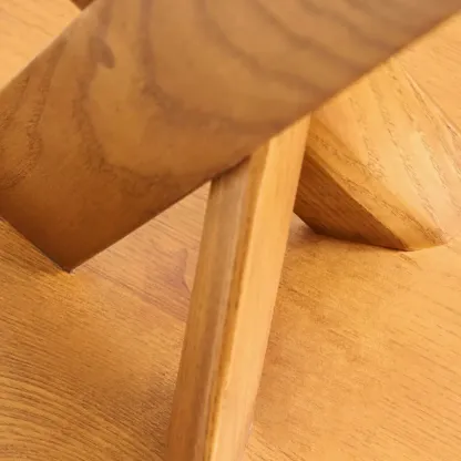 Contemporary Black Wooden Tripod Side Table Image - 11