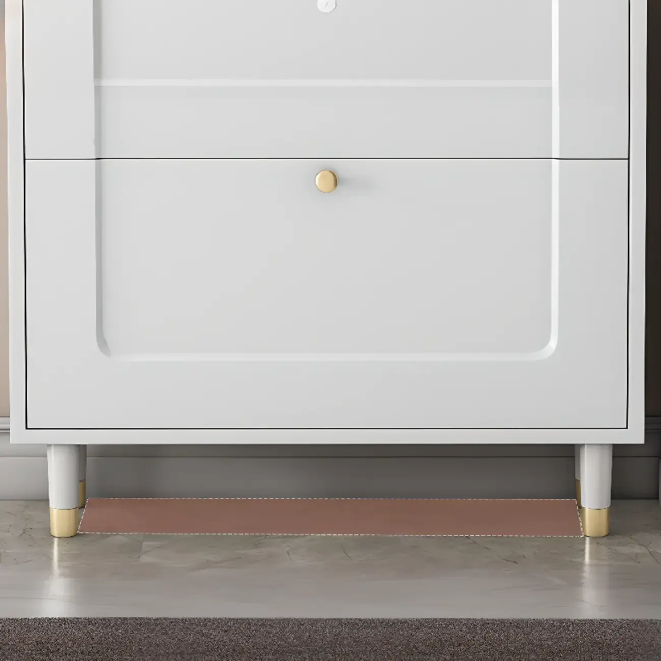 Modern Chalk Wood Shoe Rack for Wall or Cabinet