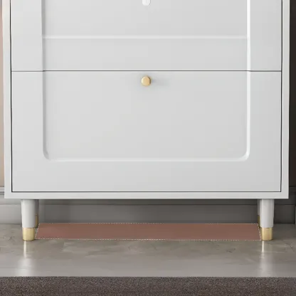 Modern Chalk Wood Shoe Rack for Wall or Cabinet