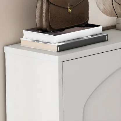 Modern Chalk Wood Shoe Rack for Wall or Cabinet