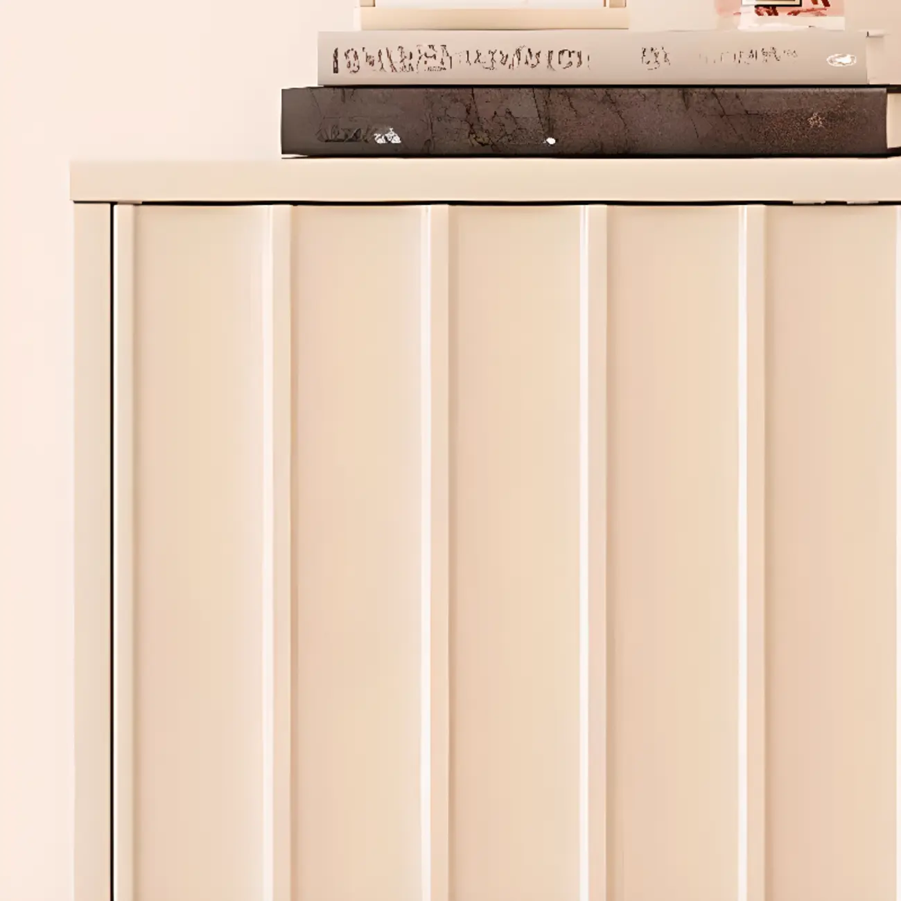 Modern White Closed Back Adjustable Wooden Shoe Cabinet Image - 9 | homeyfad