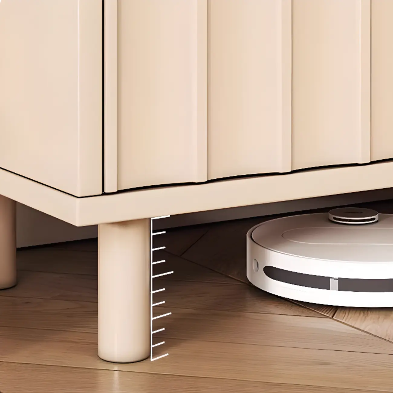 Modern White Closed Back Adjustable Wooden Shoe Cabinet Image - 10 | homeyfad