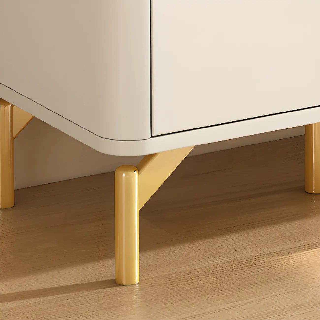 Entryway White Wooden Shoe Cabinet with Glass Doors Image - 15 | homeyfad