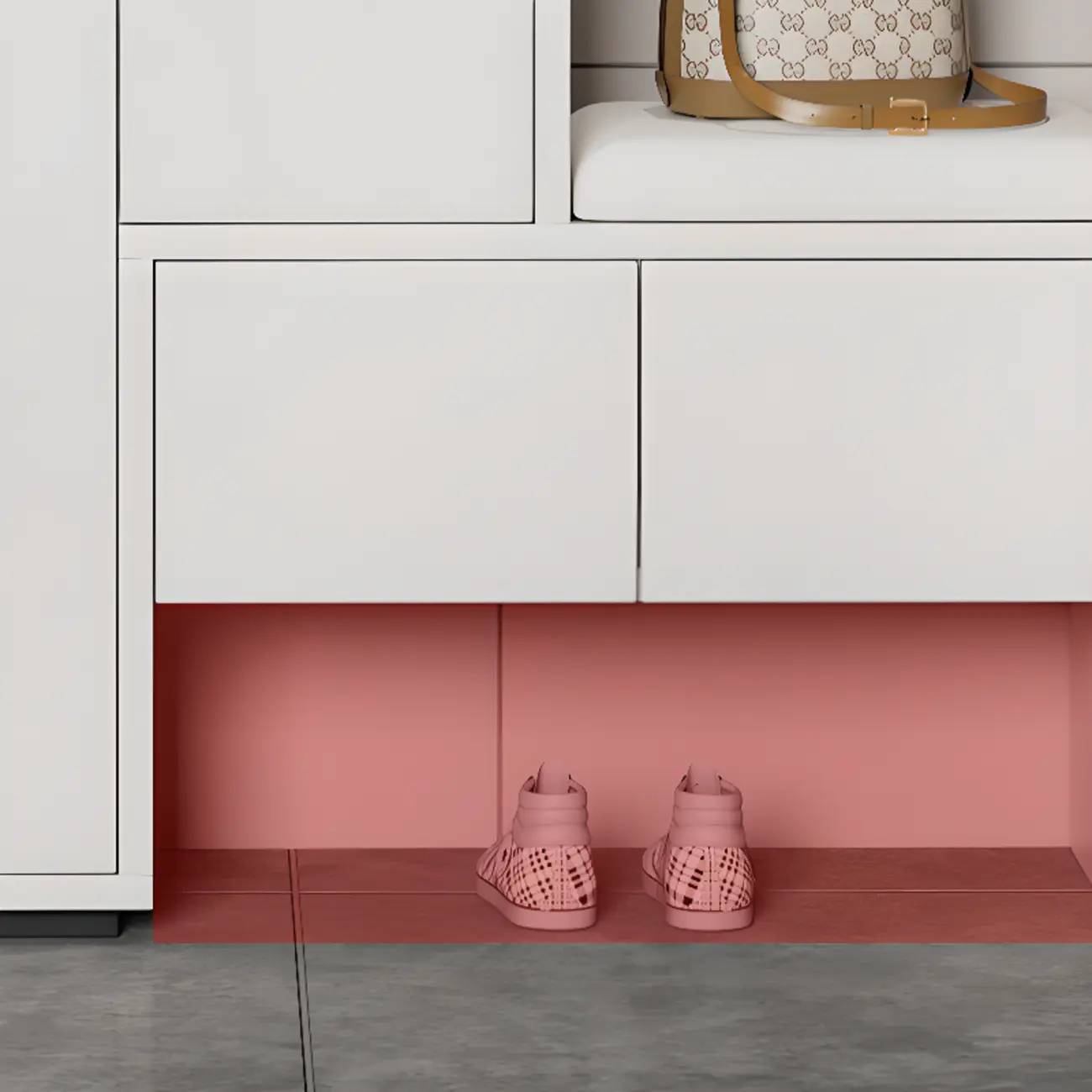 Modern Wood Shoe Rack with Drawers for Entryway | homeyfad