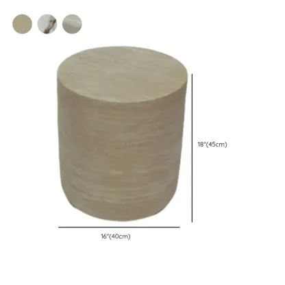 Modern Beige Travertine Marble Round Tray Coffee Table #size