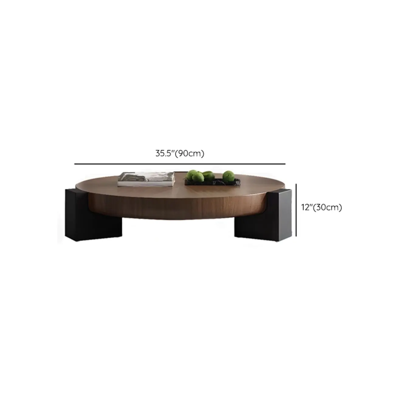 Modern Round Wooden Glass Top Coffee Table #size | homeyfad